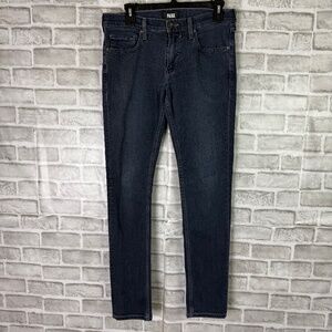 PAIGE Croft BEAU Blue Dark Wash Ultra Stretch Denim Skinny Jeans Womens 31 x 31